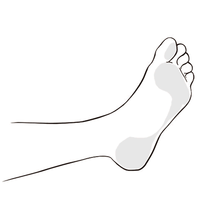 Foot pain taping step